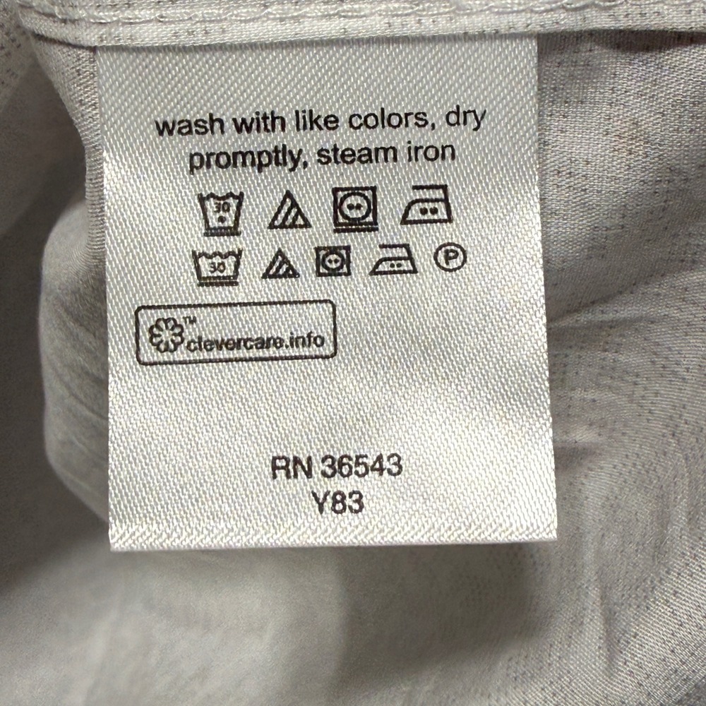 Michael Kors Dress Shirt Men L White Grey - Picture 7 of 9